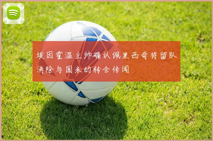 埃因霍温主帅确认佩里西奇将留队消除与国米的转会传闻