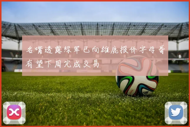 名嘴透露绿军已向雄鹿报价字母哥有望下周完成交易